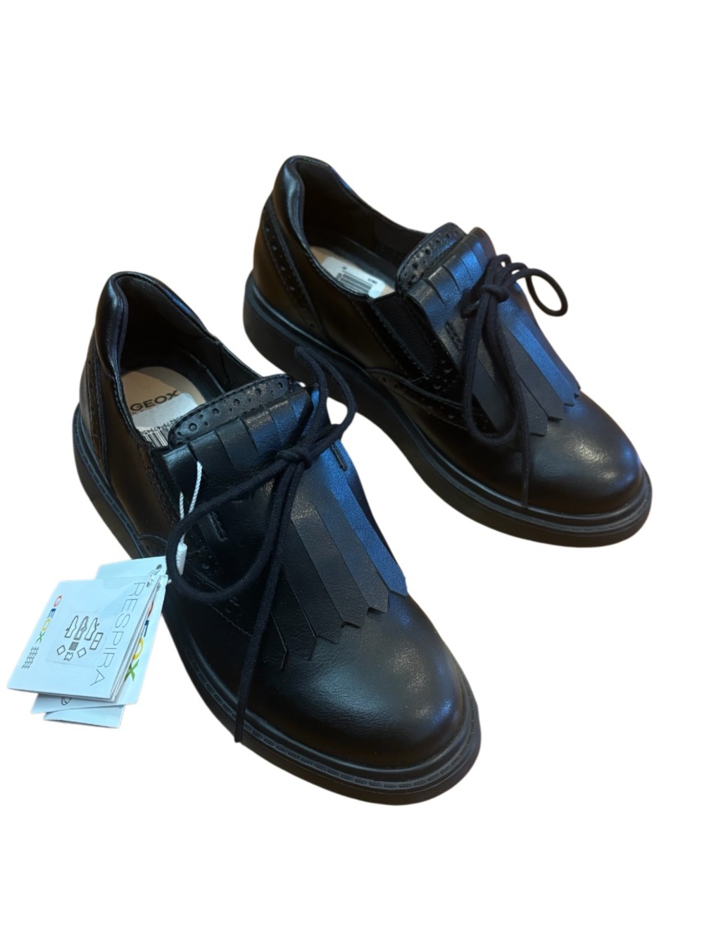 Geox Leather Slip On Brogues